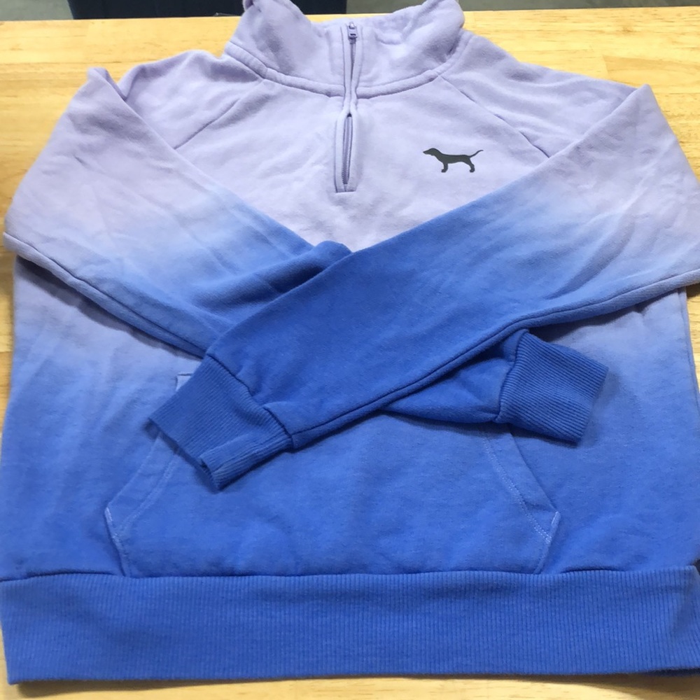 PINK Victoria’s Secret half zip Tie dye